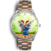 Load image into Gallery viewer, Akita Dog Minnesota Christmas Special Wrist Watch-Free Shipping