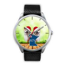 Load image into Gallery viewer, Akita Dog Minnesota Christmas Special Wrist Watch-Free Shipping