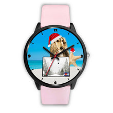Load image into Gallery viewer, Afghan Hound Colorado Christmas Special Wrist Watch-Free Shipping