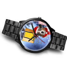 Load image into Gallery viewer, Australian Shepherd Indiana Christmas Special Wrist Watch-Free Shipping
