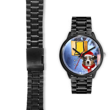 Load image into Gallery viewer, Australian Shepherd Indiana Christmas Special Wrist Watch-Free Shipping