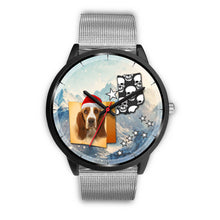 Load image into Gallery viewer, Basset Hound Indiana Christmas Special Wrist Watch-Free Shipping