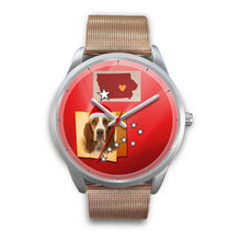 Load image into Gallery viewer, Basset Hound Iowa Christmas Special Wrist Watch-Free Shipping
