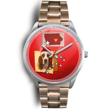 Load image into Gallery viewer, Basset Hound Iowa Christmas Special Wrist Watch-Free Shipping