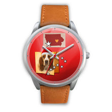 Load image into Gallery viewer, Basset Hound Iowa Christmas Special Wrist Watch-Free Shipping
