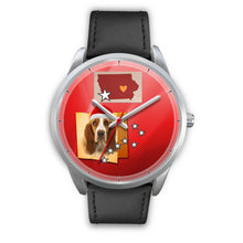 Load image into Gallery viewer, Basset Hound Iowa Christmas Special Wrist Watch-Free Shipping