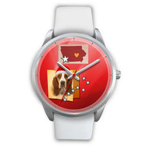 Load image into Gallery viewer, Basset Hound Iowa Christmas Special Wrist Watch-Free Shipping