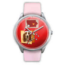 Load image into Gallery viewer, Basset Hound Iowa Christmas Special Wrist Watch-Free Shipping