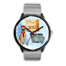 Load image into Gallery viewer, Belgian Malinois Dog Iowa Christmas Special Wrist Watch-Free Shipping