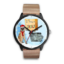 Load image into Gallery viewer, Belgian Malinois Dog Iowa Christmas Special Wrist Watch-Free Shipping