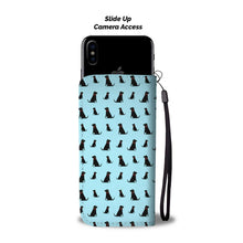 Load image into Gallery viewer, Black Labrador Retriever Pattern Print Wallet Case-Free Shipping