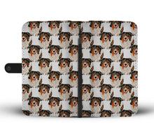 Load image into Gallery viewer, Australian Shepherd Dog Pattern Print Wallet Case-Free Shipping