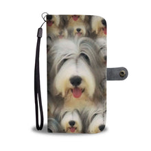 Load image into Gallery viewer, Bearded  Collie Dog In Lots Print Wallet Case-Free Shipping