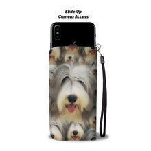Load image into Gallery viewer, Bearded  Collie Dog In Lots Print Wallet Case-Free Shipping