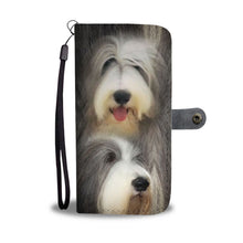 Load image into Gallery viewer, Bearded Collie Dog Print Wallet Case-Free Shipping