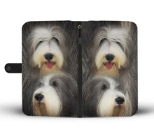 Load image into Gallery viewer, Bearded Collie Dog Print Wallet Case-Free Shipping