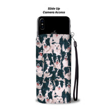 Load image into Gallery viewer, Border Collie Dog Pattern Print Wallet Case-Free Shipping