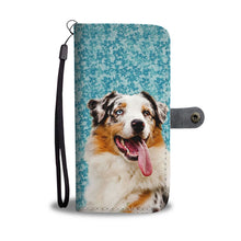Load image into Gallery viewer, Australian Shepherd Dog Print Wallet Case-Free Shipping