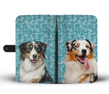 Load image into Gallery viewer, Australian Shepherd Dog Print Wallet Case-Free Shipping
