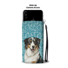 Load image into Gallery viewer, Australian Shepherd Dog Print Wallet Case-Free Shipping