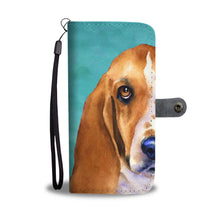 Load image into Gallery viewer, Amazing Basset Hound Dog Print Wallet Case-Free Shipping