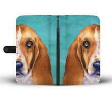 Load image into Gallery viewer, Amazing Basset Hound Dog Print Wallet Case-Free Shipping