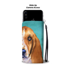Load image into Gallery viewer, Amazing Basset Hound Dog Print Wallet Case-Free Shipping