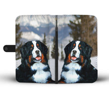 Load image into Gallery viewer, Bernese Mountain Dog Print Wallet Case-Free Shipping