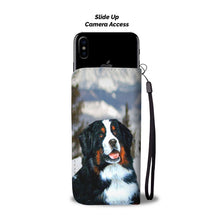 Load image into Gallery viewer, Bernese Mountain Dog Print Wallet Case-Free Shipping