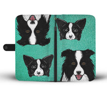 Load image into Gallery viewer, Amazing Border Collie Dog Print Wallet Case-Free Shipping