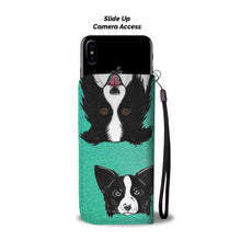 Load image into Gallery viewer, Amazing Border Collie Dog Print Wallet Case-Free Shipping