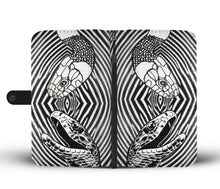 Load image into Gallery viewer, Black &amp; White Snake Print Wallet Case-Free Shipping