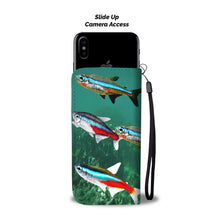 Load image into Gallery viewer, Amazing Neon Tetra Fish Print Wallet Case-Free Shipping