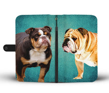 Load image into Gallery viewer, Amazing Two Bulldog Print Wallet Case-Free Shipping