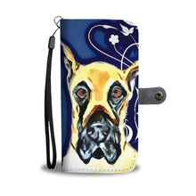 Load image into Gallery viewer, Amazing Great Dane On Blue Print Wallet Case-Free Shipping