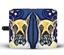 Load image into Gallery viewer, Amazing Great Dane On Blue Print Wallet Case-Free Shipping