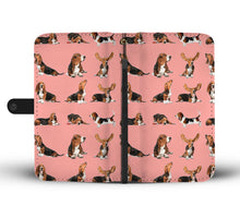 Load image into Gallery viewer, Basset Hound Dog 2nd Pattern Print Wallet Case-Free Shipping