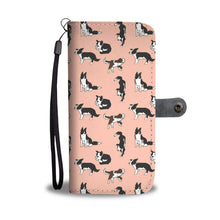 Load image into Gallery viewer, Border Collie Dog 2nd Pattern Print Wallet Case-Free Shipping
