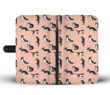 Load image into Gallery viewer, Border Collie Dog 2nd Pattern Print Wallet Case-Free Shipping