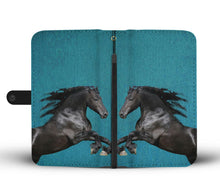Load image into Gallery viewer, Amazing Andalusian Horse Print Wallet Case- Free Shipping