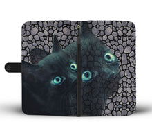 Load image into Gallery viewer, Amazing Ojos Azules Cat Print Wallet Case-Free Shipping