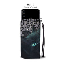Load image into Gallery viewer, Amazing Ojos Azules Cat Print Wallet Case-Free Shipping