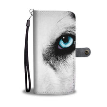 Load image into Gallery viewer, Amazing Siberian Husky Eye Print Wallet Case-Free Shipping