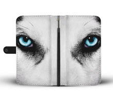 Load image into Gallery viewer, Amazing Siberian Husky Eye Print Wallet Case-Free Shipping