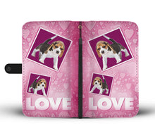 Load image into Gallery viewer, Beagle Dog with Love Print Wallet Case-Free Shipping