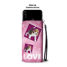 Load image into Gallery viewer, Beagle Dog with Love Print Wallet Case-Free Shipping