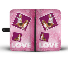 Load image into Gallery viewer, Basset Hound Dog with Love Print Wallet Case-Free Shipping
