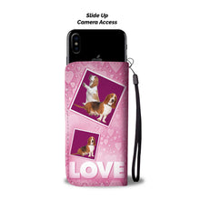 Load image into Gallery viewer, Basset Hound Dog with Love Print Wallet Case-Free Shipping