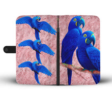Load image into Gallery viewer, Amazing Hyacinth Macaw Parrot Print Wallet Case-Free Shipping