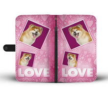 Load image into Gallery viewer, Akita Dog with Love Print Wallet Case-Free Shipping